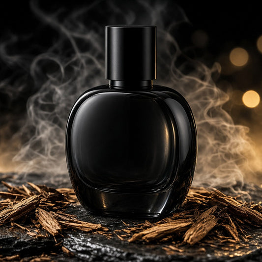 Lehua cedarwood cologne on cedar shavings